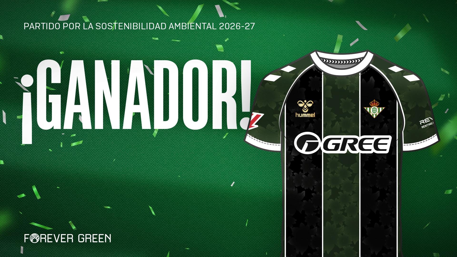 La afición elige con más de 13.000 votos la camiseta sobre la prevención de incendios forestales como equipación especial Forever Green 