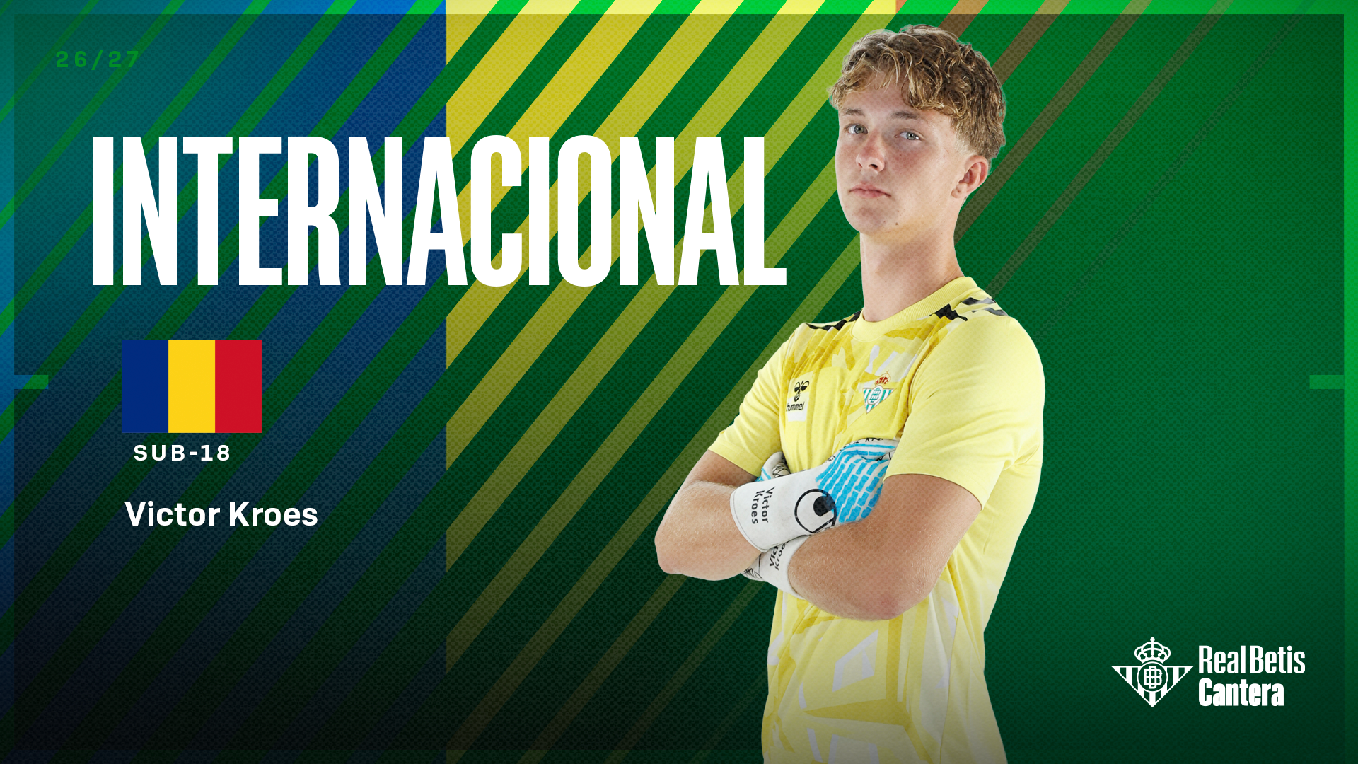 Victor Kroes, convocado por la Selección de Rumanía sub-18