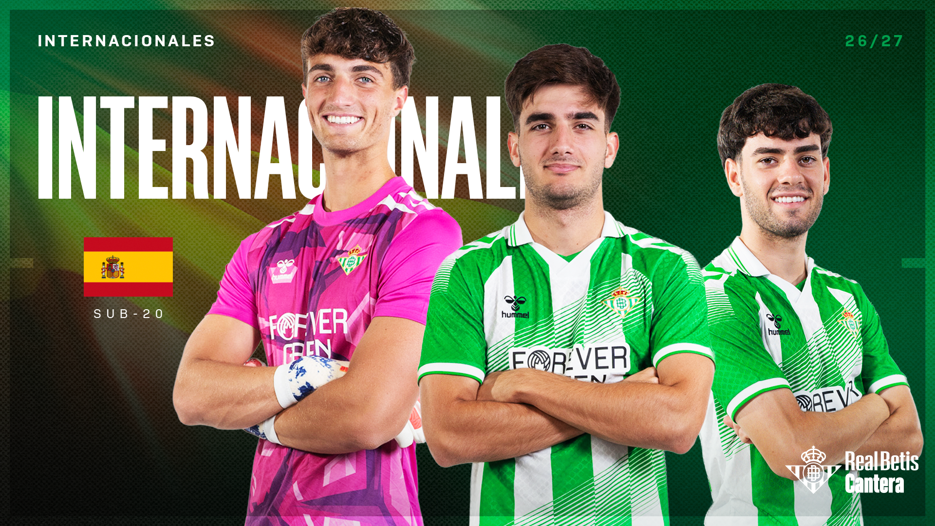 Manu González, José Antonio Morante e Iván Corralejo, convocados por la Selección Española sub-20