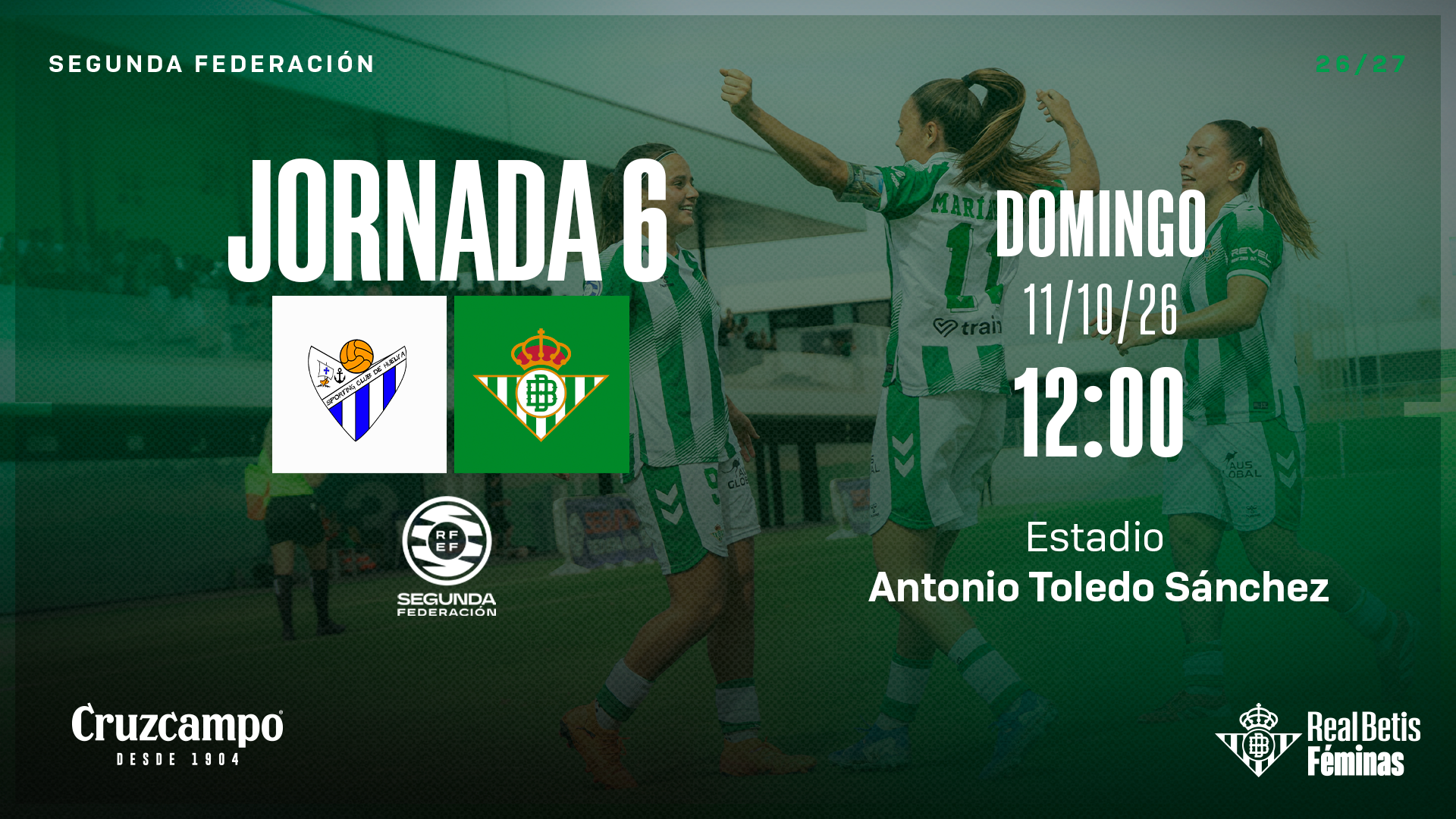 CD Sporting Club - Real Betis Féminas, domingo 11 de octubre a las 12:00 horas