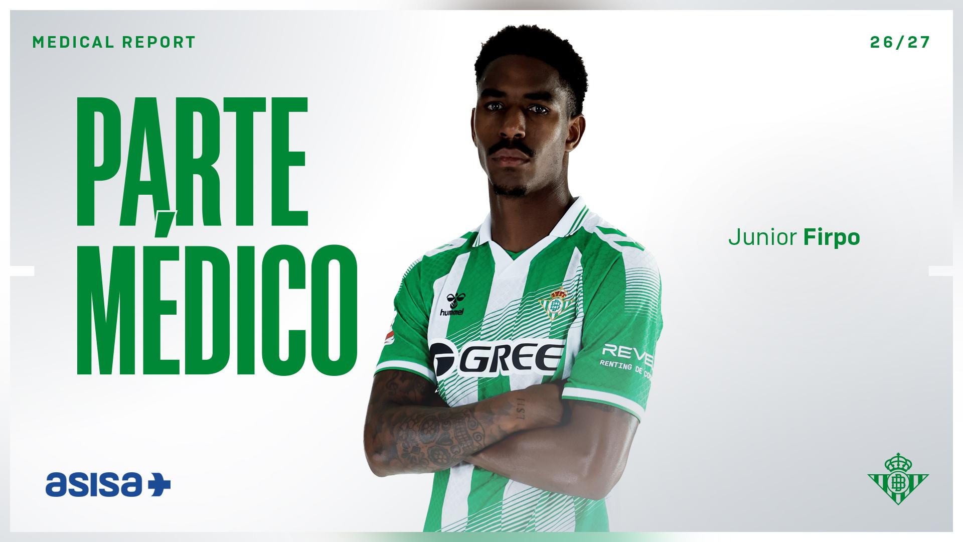 Junior Firpo sufre una lesión muscular en el aductor izquierdo