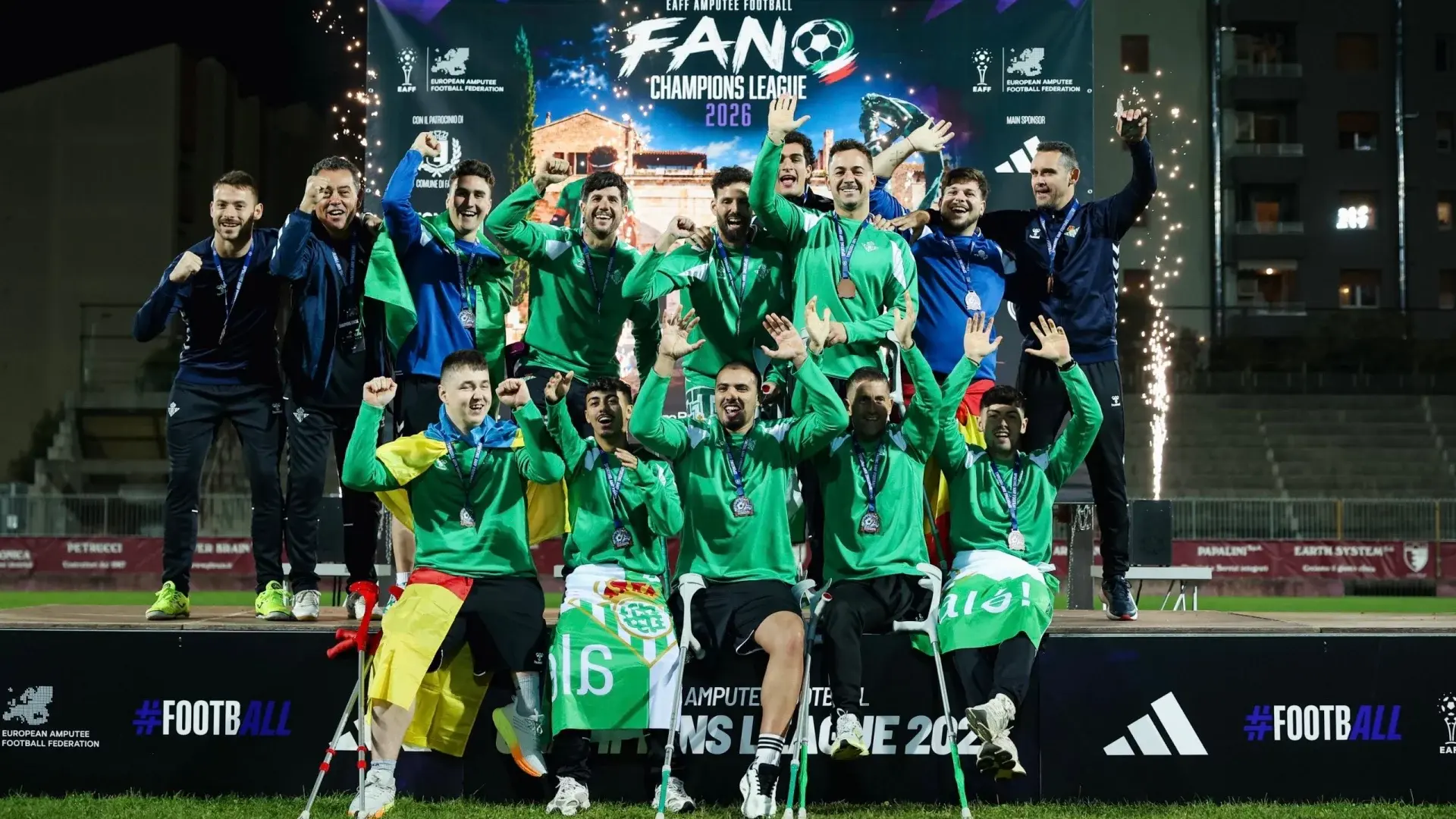 El Real Betis conquista el tercer puesto en la Champions League de fútbol para amputados