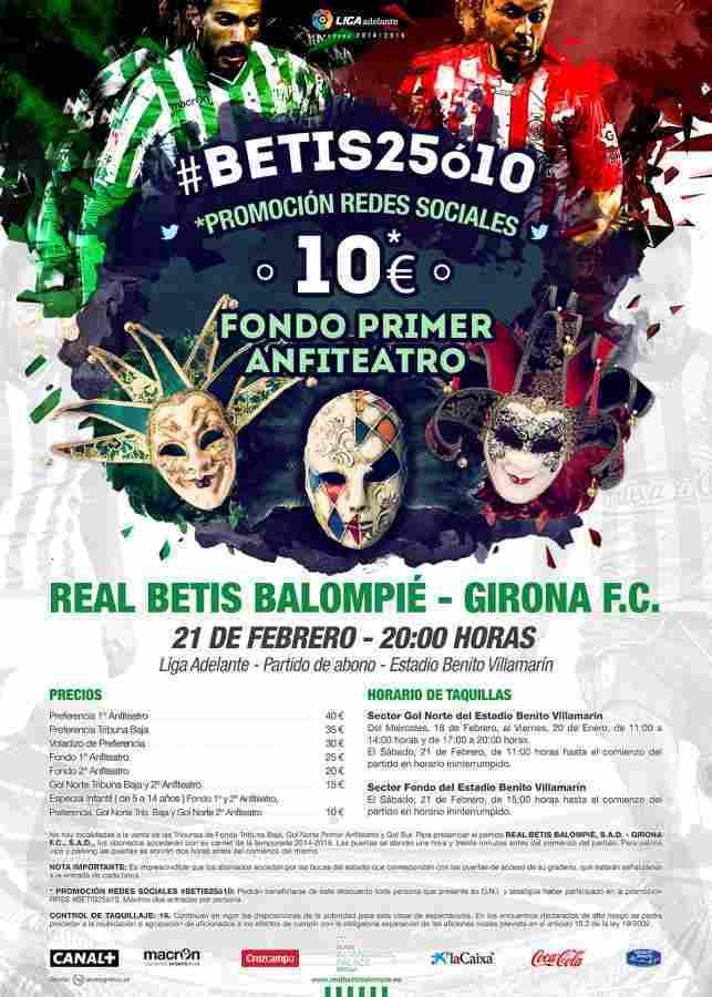 Reto #Betis25ó10 superado: Cómo conseguir las entradas a 10 euros para el Real Betis-Girona FC