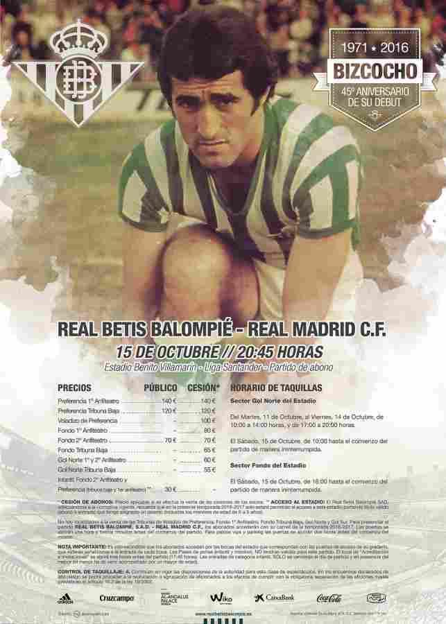 El cartel del partido ante el Real Madrid estará dedicado a Paco Bizcocho