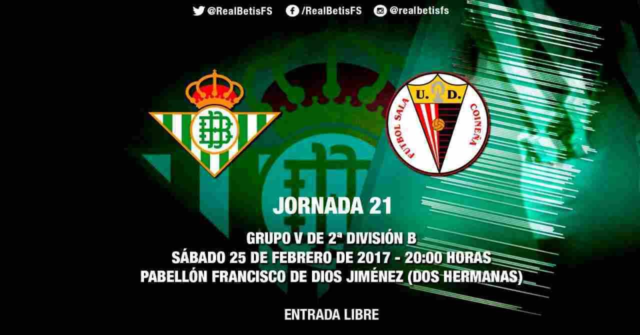 Recuperar la senda de la victoria, objetivo del Real Betis Futsal B ante la UD Coineña FS