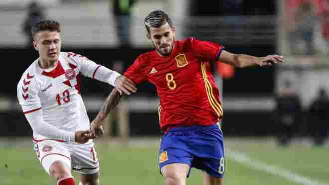 Dani Ceballos juega los 90 minutos en la victoria de España Sub-21 ante Portugal (1-3)