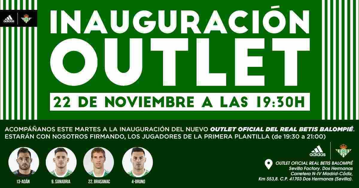 El Real Betis inaugura mañana su nueva tienda outlet