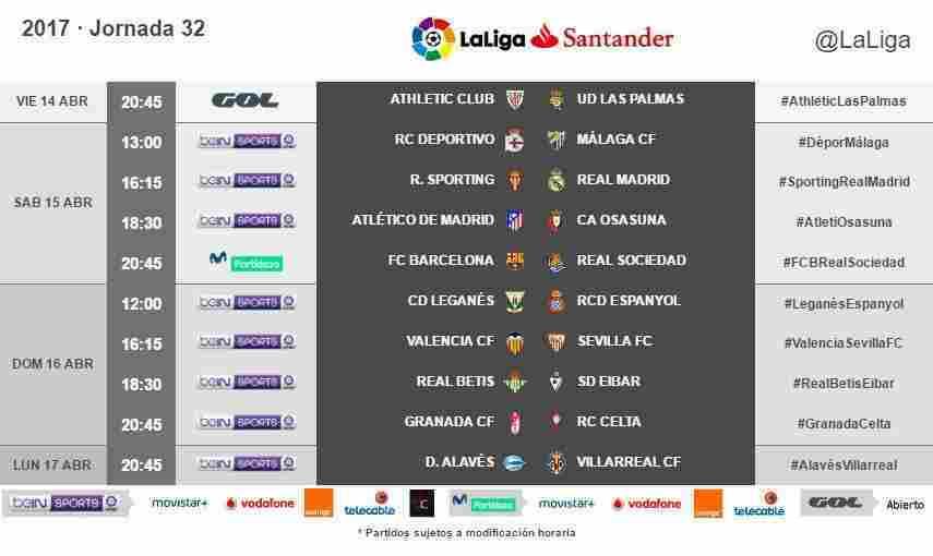 Betis-Eibar, el domingo 16 de abril a las 18:30h; contra el Celta, el domingo 23 a las 16:15h 