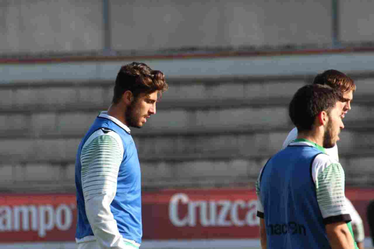 Piccini vuelve a entrenarse con el grupo y completa la sesión