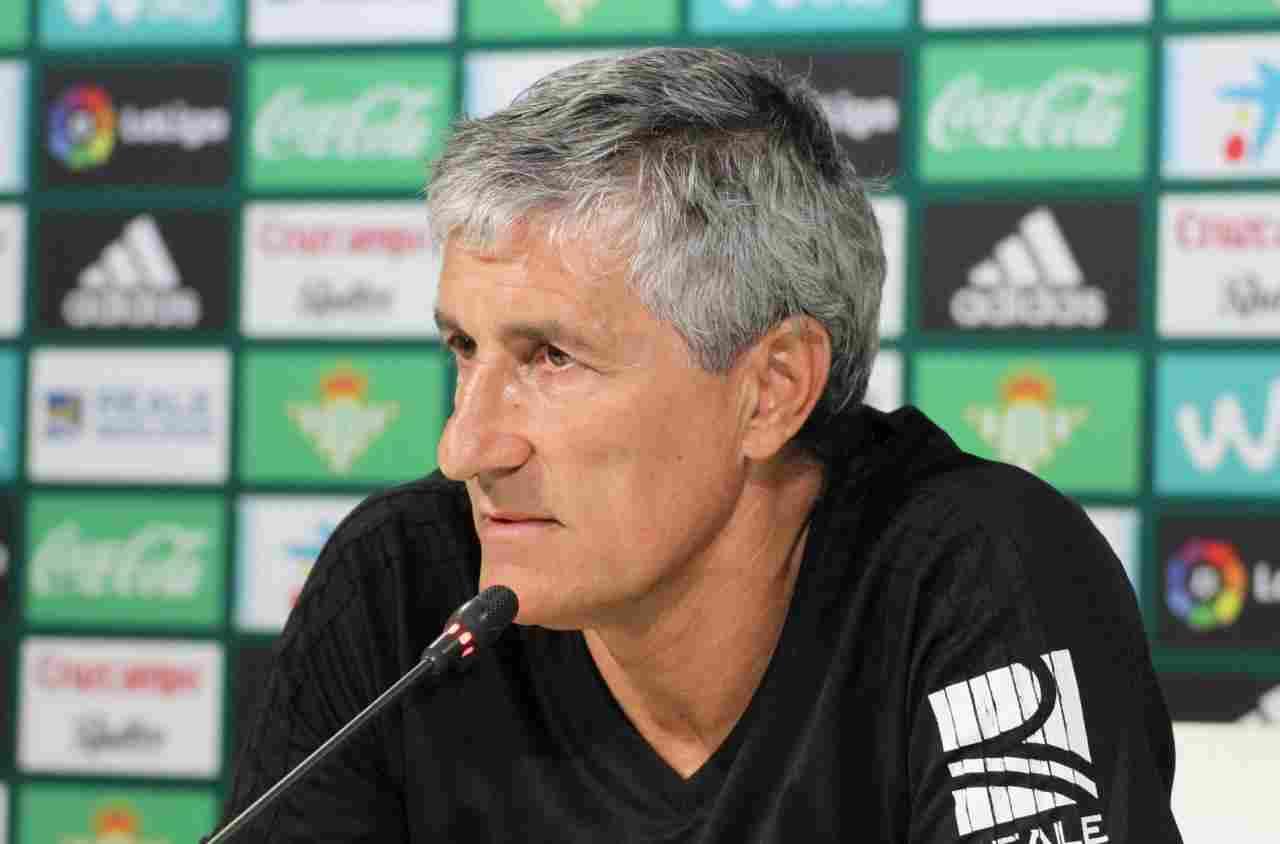 Quique Setién: "Lo que me gustaría es acompañar la progresión que llevamos con buenos resultados"