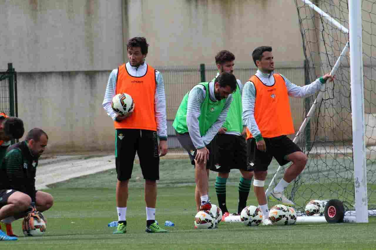 Jorge Molina y Molinero vuelven a ejercitarse con el grupo