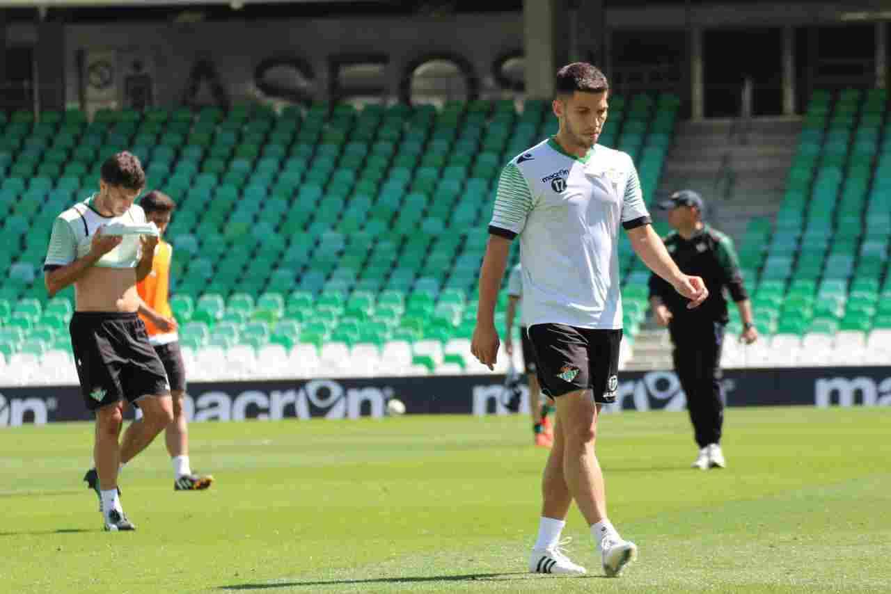 Partidillo de entrenamiento ante el Juvenil A en la sesión del miércoles