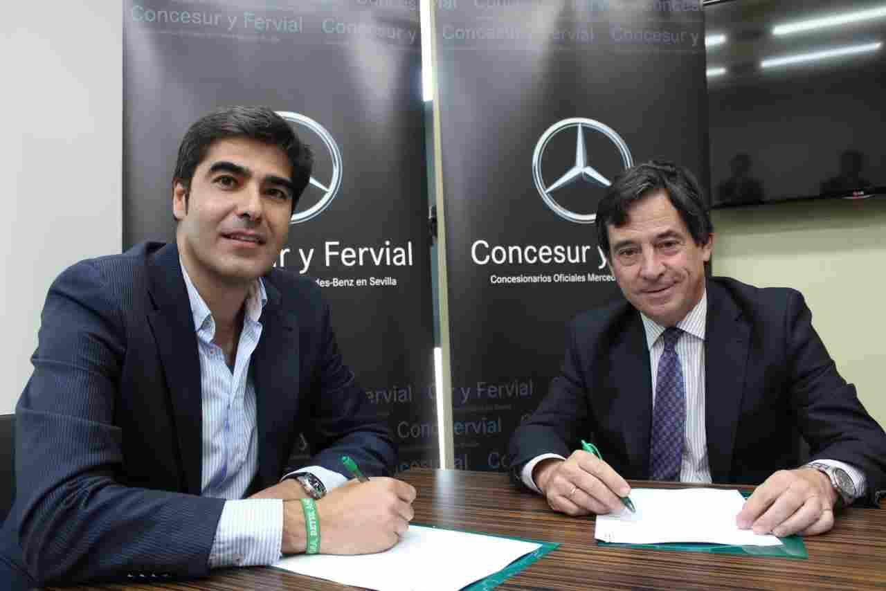 El Real Betis y Concesur y Fervial Mercedes Benz renuevan y amplían su  contrato de patrocinio
