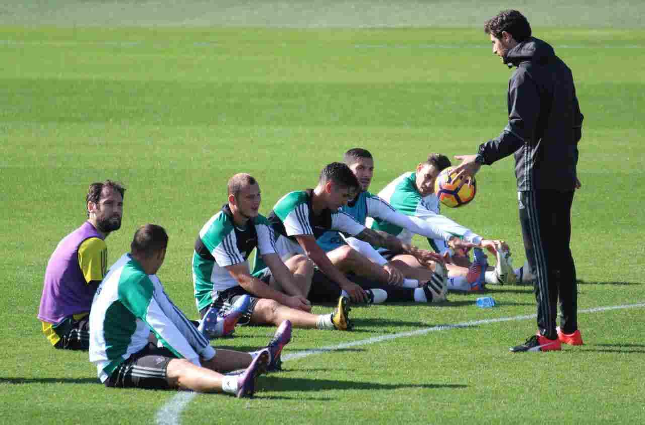 La plantilla completa la primera sesión del martes en la Ciudad Deportiva