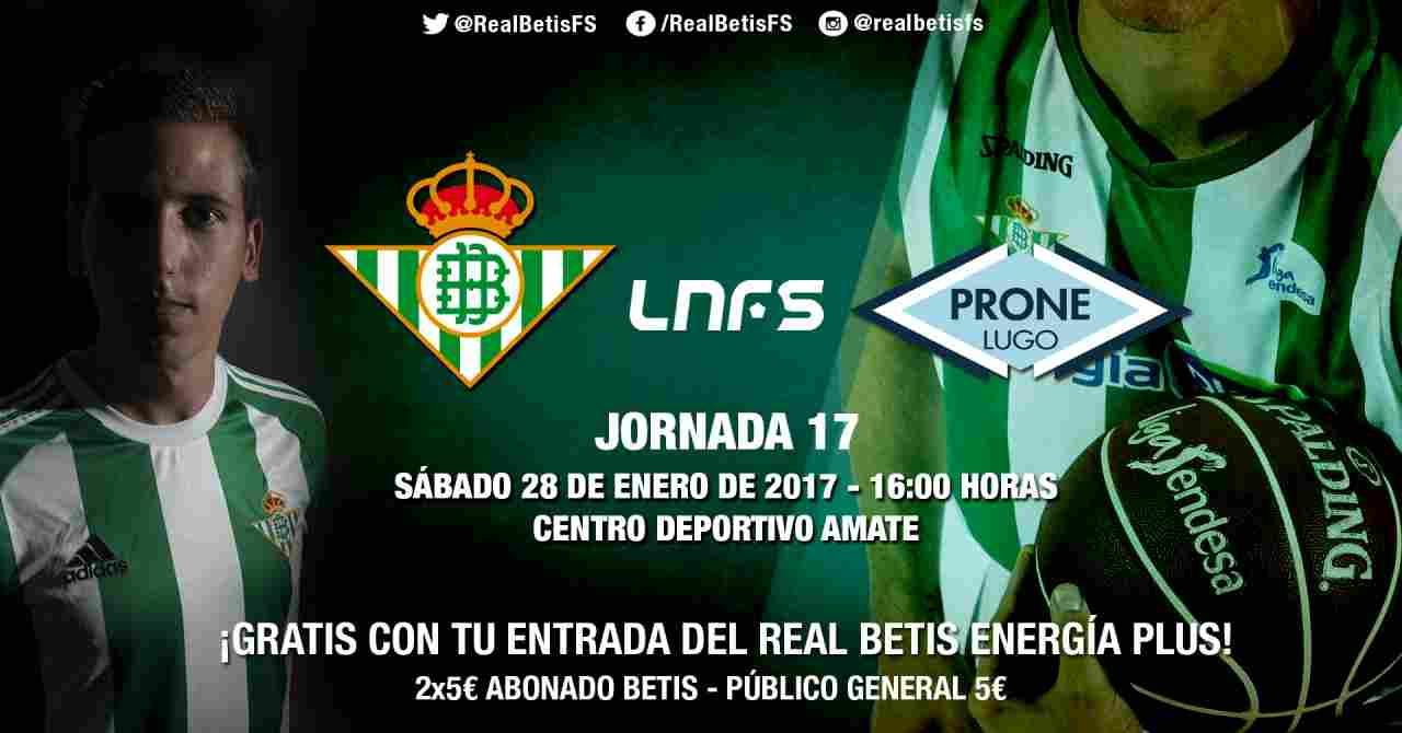 Este sábado, accede gratis al Real Betis Futsal-Prone Lugo con tu abono o entrada del Real Betis Energía Plus