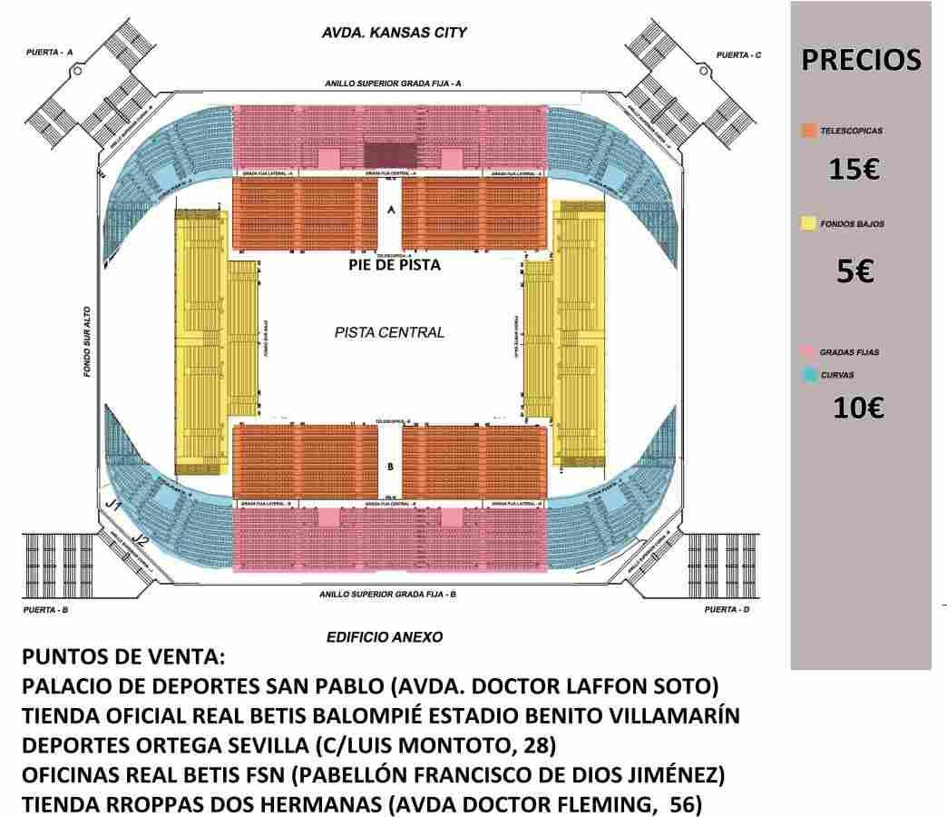 Precios y puntos de venta de las entradas para el Real Betis FSN-Movistar Inter FS