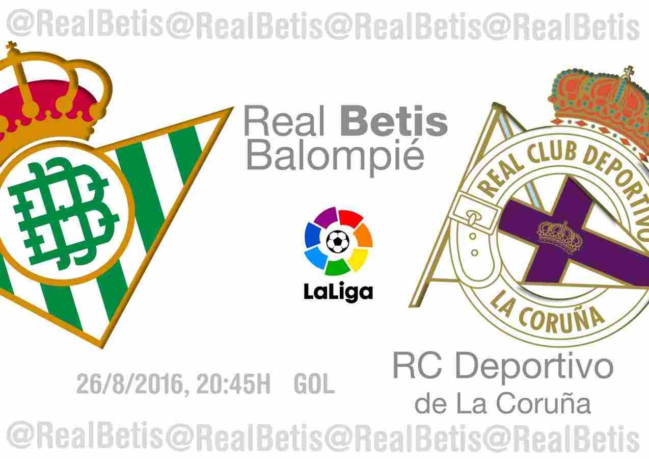PREVIA | Jornada 2: Real Betis-RC Deportivo de La Coruña
