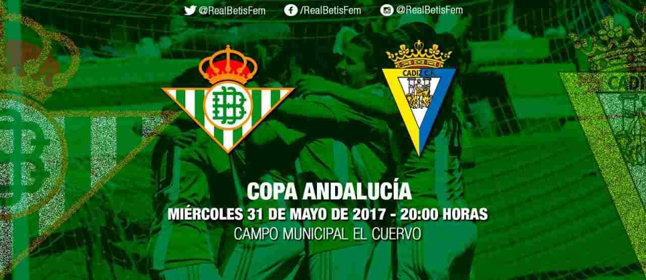 Copa de Andalucía: Betis Féminas - Cádiz CF, miércoles a las 20:00 horas
