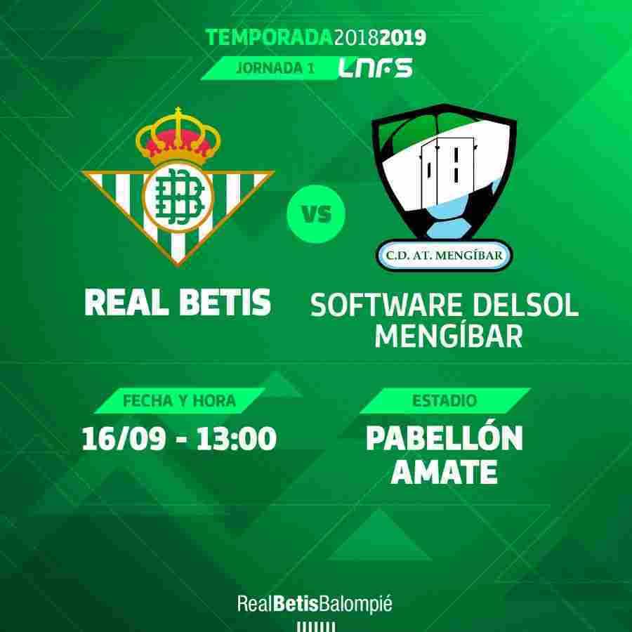 Real Betis Futsal – Software Delsol Mengíbar, domingo a las 13:00 horas