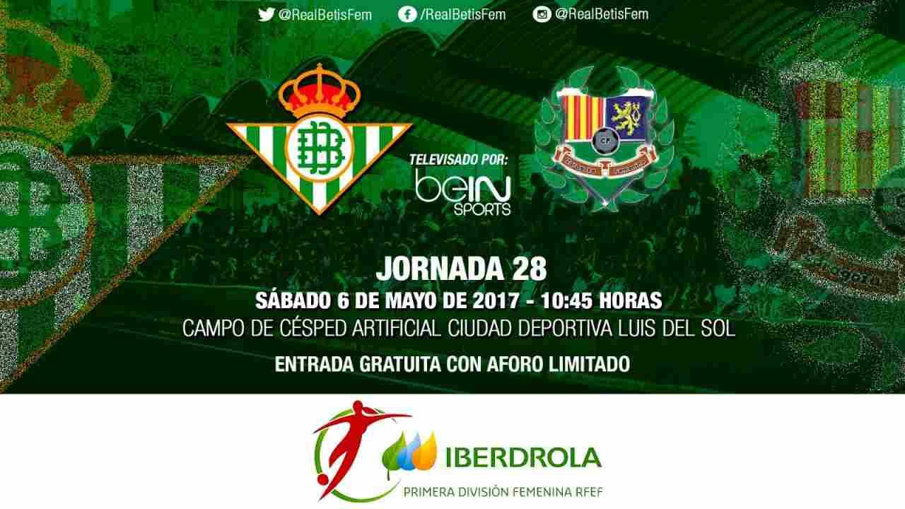 Real Betis Féminas - Zaragoza CFF, sábado a las 10:45 horas
