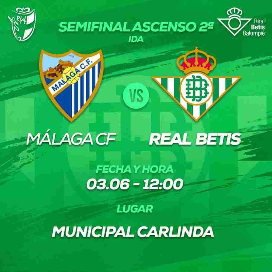 El Málaga CF ‘B’ – Real Betis Féminas ‘B’ se jugará el domingo a las 12:00 horas