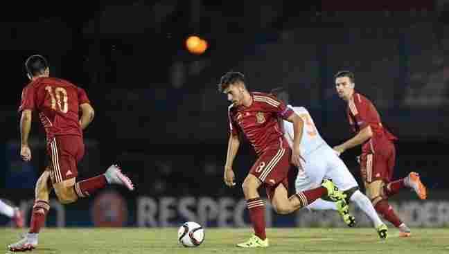 Dani Ceballos participa en la victoria de España sub-21 sobre Noruega (1-0)