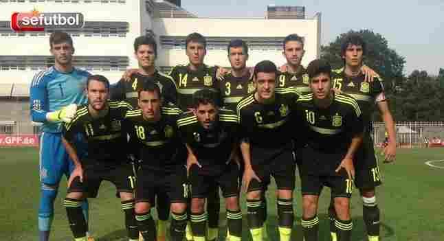 Dani Ceballos participa como titular en el triunfo de España Sub-19 ante Portugal (0-4)