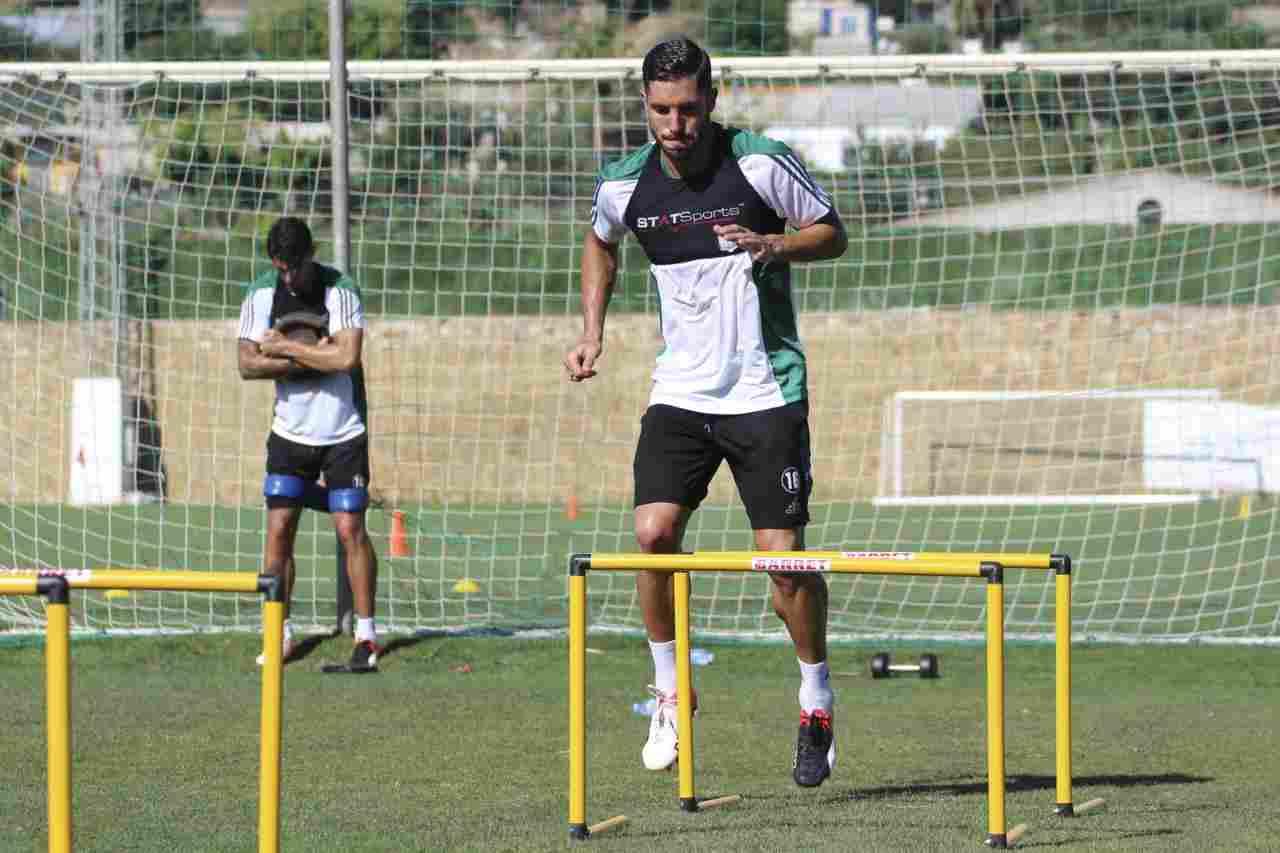 Musonda participa con el grupo en el entrenamiento del miércoles