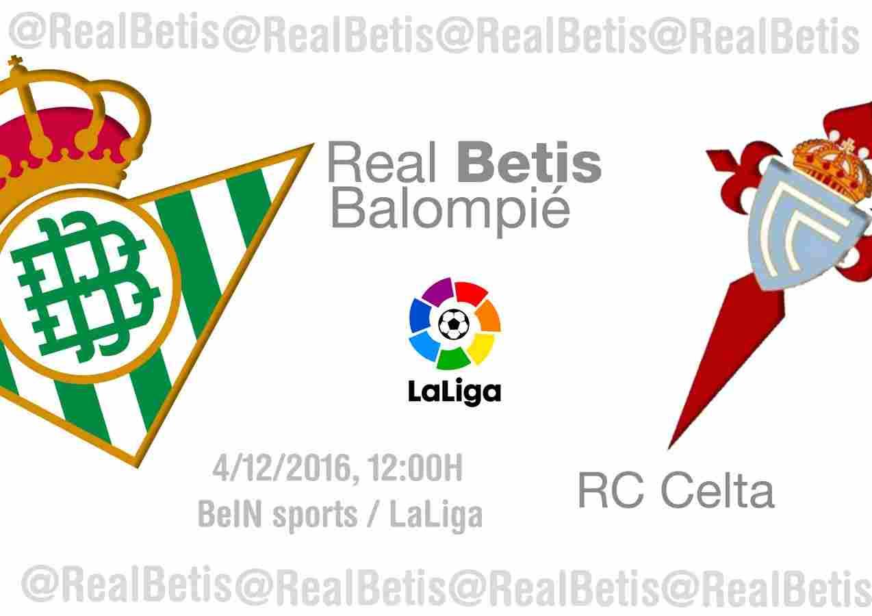 PREVIA | Jornada 14: Real Betis-RC Celta de Vigo