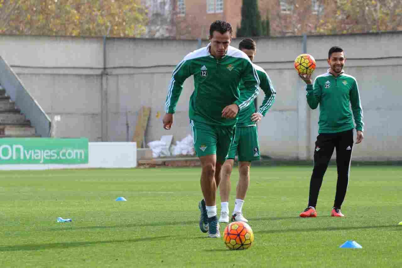 Primer entrenamiento de Damiao con el Real Betis