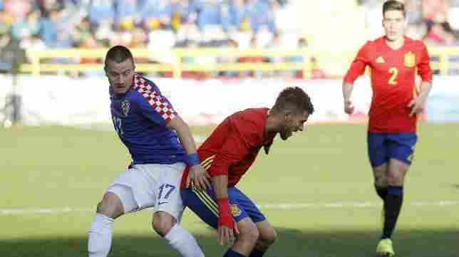 Dani Ceballos participa en la victoria de la Selección Española Sub-21 frente a San Marino (0-3)