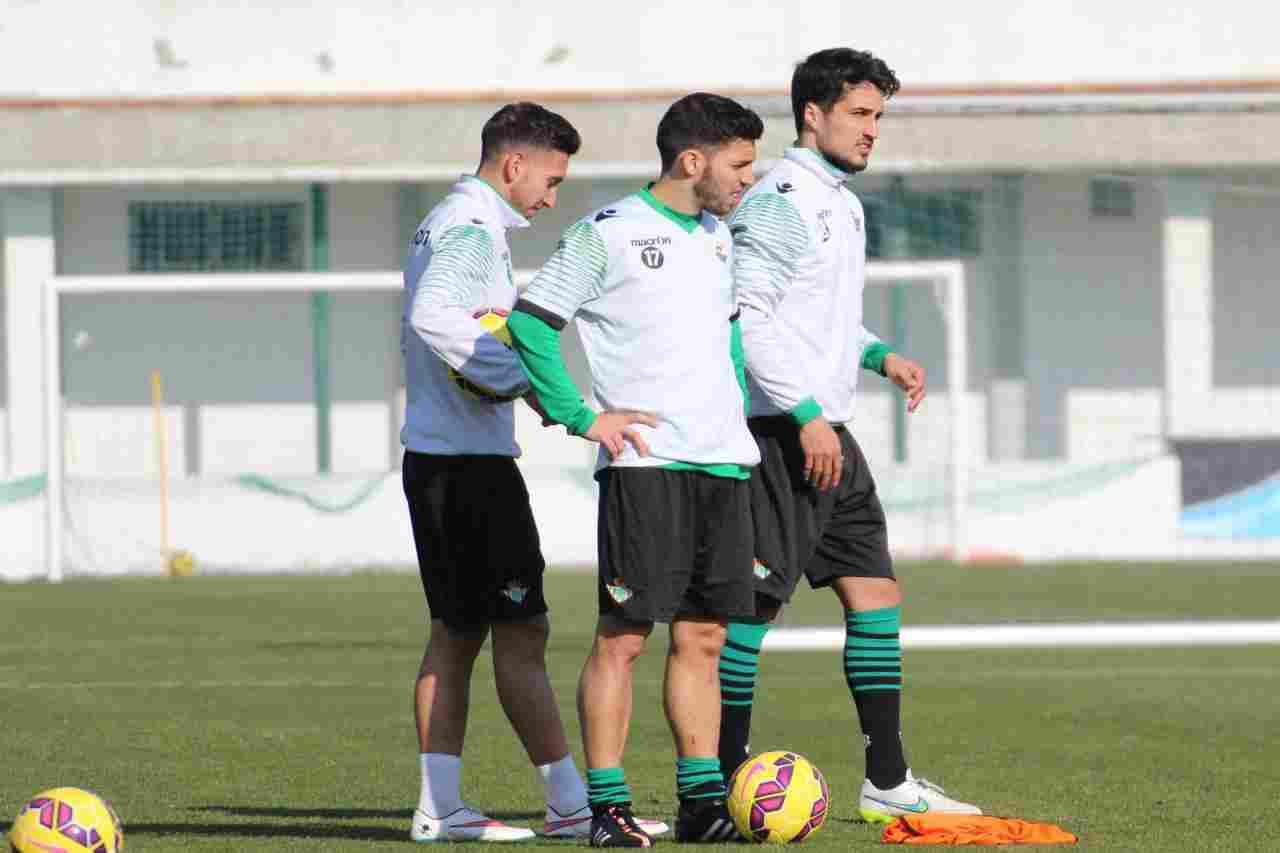 Piccini trabaja con el grupo en la sesión del jueves