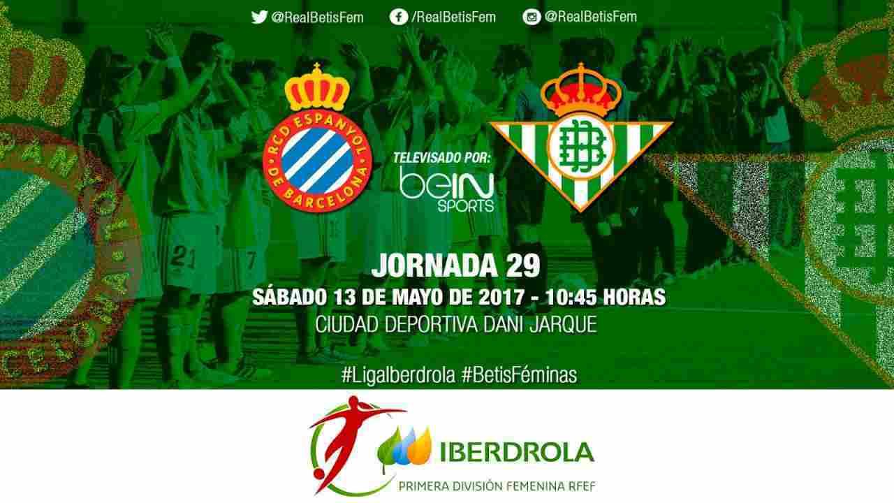 Espanyol - Real Betis Féminas, sábado a las 10:45 horas