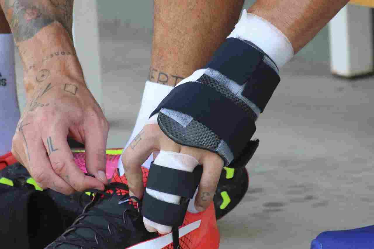 Piccini se recupera de su fractura usando una férula impresa en 3D