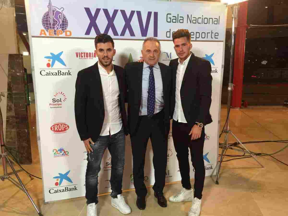 Dani Ceballos y José Carlos, premiados en la gala anual de la Asociación Española de la Prensa Deportiva