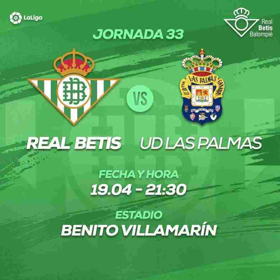 Ante la UD Las Palmas, el jueves 19 de abril a las 21:30 horas
