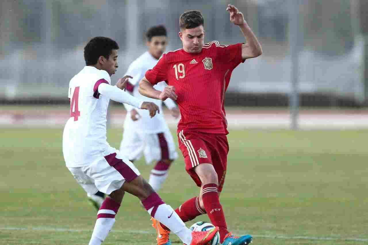 Dani Ceballos, Fabián y José Carlos participan en la derrota de España Sub-19 ante Catar (0-1)
