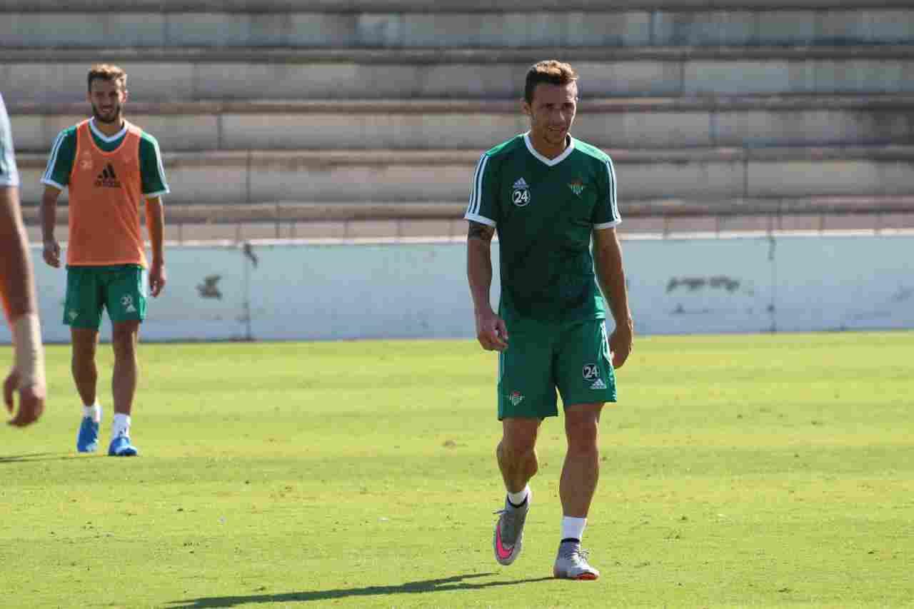Joaquín trabaja al margen del grupo en la sesión del jueves