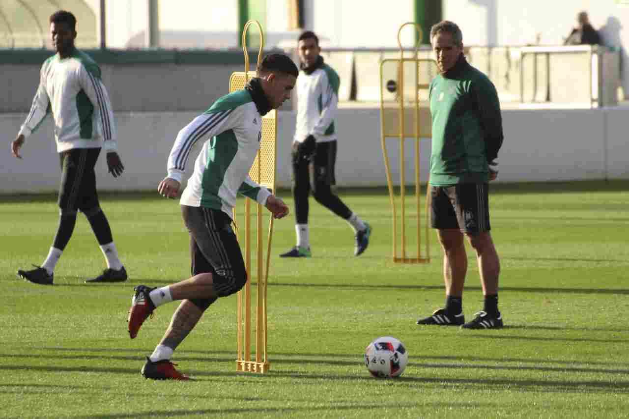 Sanabria participa a las órdenes de Víctor Sánchez del Amo en la sesión de lunes